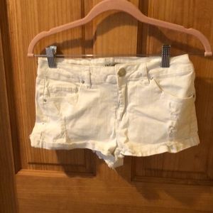 White Jean Shorts - Size 6